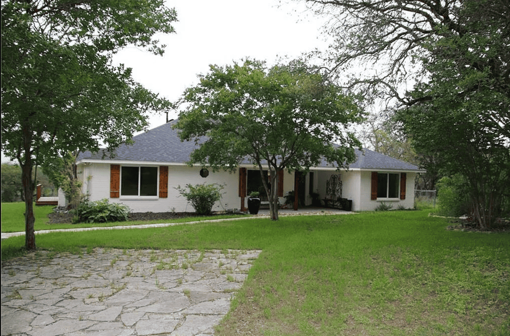 Front of Rainbow Ranch after paint and repairs