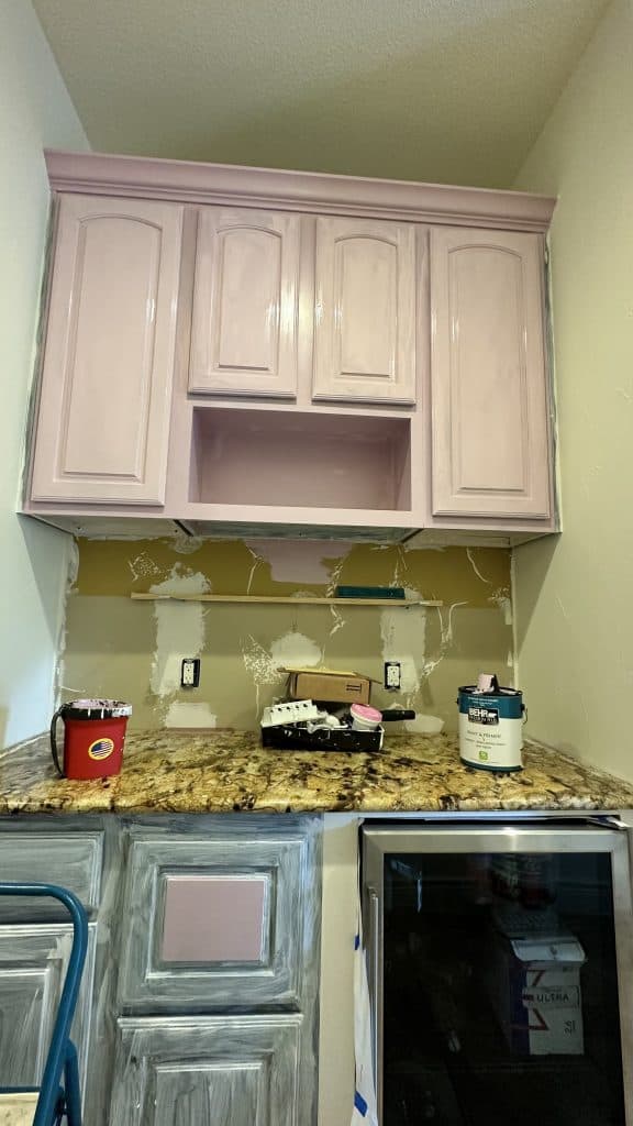 The first shade of pink that was far too pale.